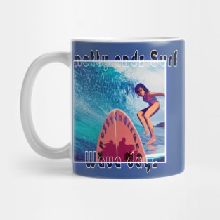 Surf style ice cream for dinner wave days Mug